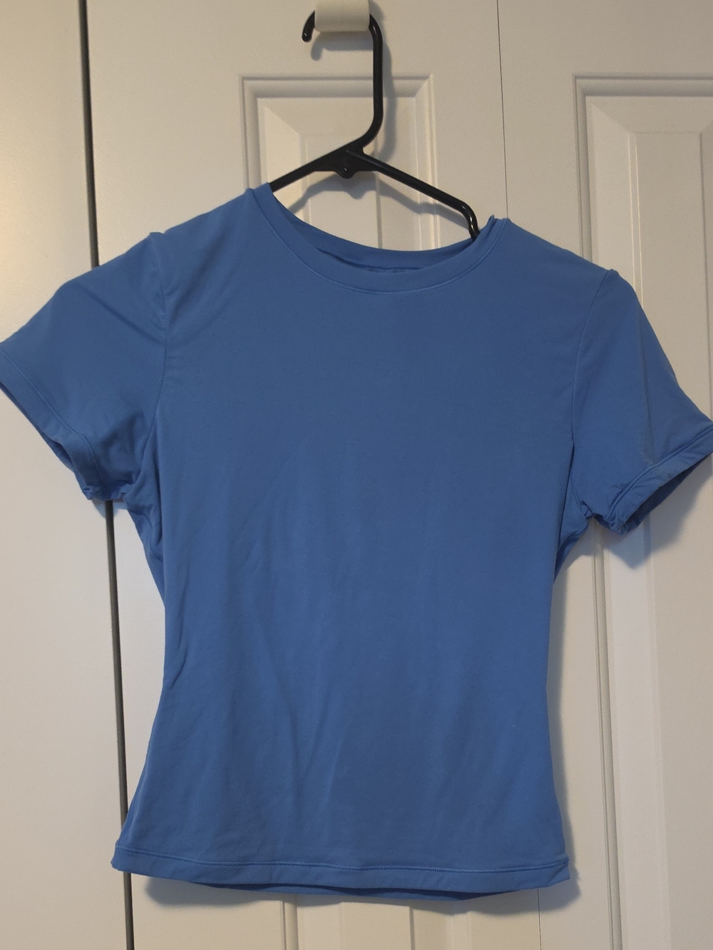Blue Women's Crewneck Short-Sleeve Top